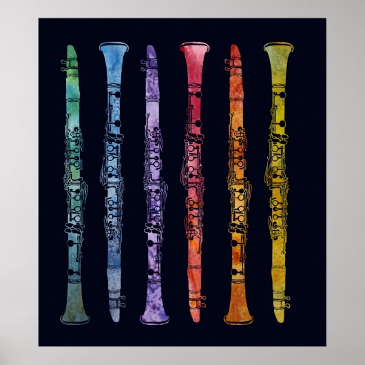 Crayon Clarinets Poster (Vorne)
