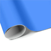 Crayon Color Blue Wrapping Paper Geschenkpapier (Rolleneckpunkt)