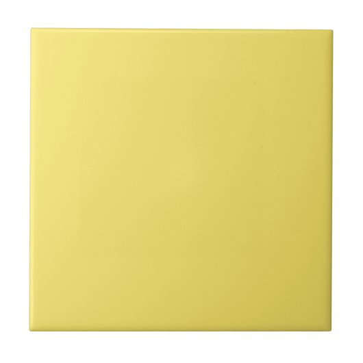 Crayon Color Gelbe Keramik Tile Fliese (Vorderseite)