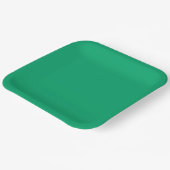 Crayon Color Green Square Paper Plate Pappteller (Gewinkelt)