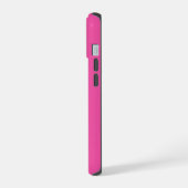 Crayon Color Magenta iPhone 15 Fall Hülle (Linke Seite)