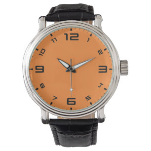 Crayon Color Orange Fashion Watch, wählen Sie Stil Armbanduhr