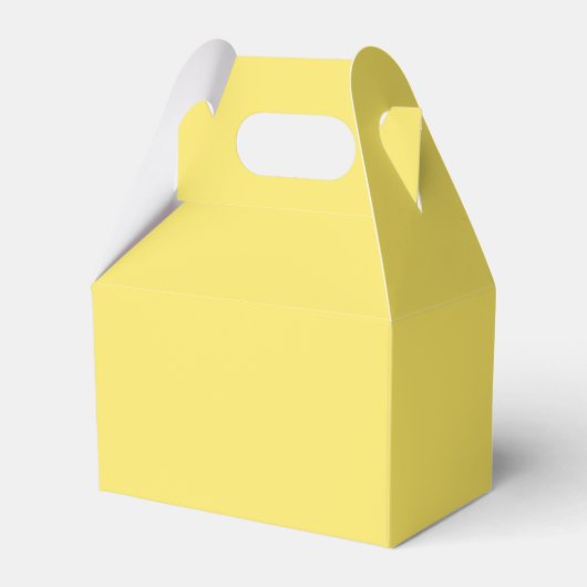 Crayon Color Yellow Gable Favor Box Geschenkschachtel (Vorderseite)