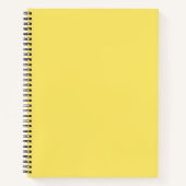 Crayon Color Yellow Spiral Notebook Notizblock (Vorderseite)