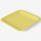 Crayon Color Yellow Square Paper Plate Pappteller (Gewinkelt)