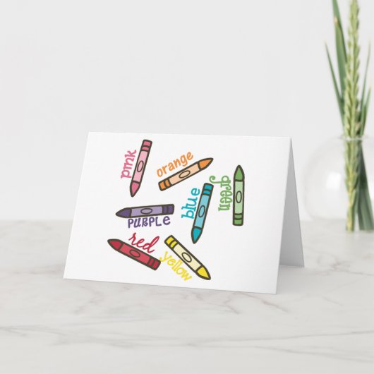 Crayon Colors Karte (Vorderseite)
