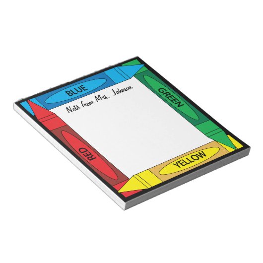 Crayon Colors Notizblock (angewinkelt)