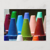 Crayon Colors Postkarte (Vorderseite)