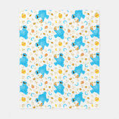 Crayon Cookie Monster Cookie Pattern Fleecedecke (Vorderseite)