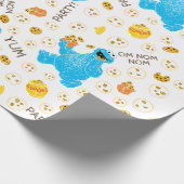 Crayon Cookie Monster Cookie Pattern Geschenkpapier (Ecke)