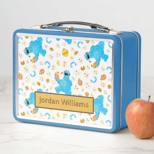 Crayon Cookie Monster Cookie Pattern Metall Brotdose (Beispiel)