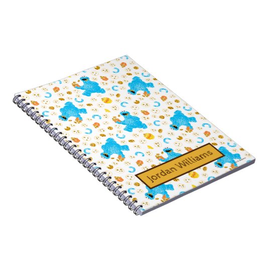 Crayon Cookie Monster Cookie Pattern Notizblock (Rechte Seite)
