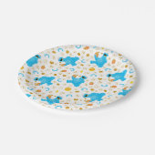 Crayon Cookie Monster Cookie Pattern Pappteller (Schrägansicht)