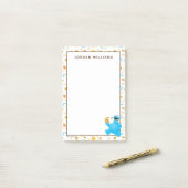 Crayon Cookie Monster Cookie Pattern Post-it Klebezettel (Auf Schreibtisch)