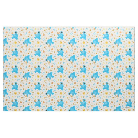 Crayon Cookie Monster Cookie Pattern Stoff (Yard (91,4 cm))