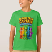Crayon Crew Kapitän 1. Klasse T-Shirt (Vorderseite)