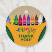 Crayon Danke Geschenkanhänger (Rückseite)