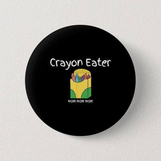 Crayon Eater Funny Fps Video Gamer Term Game Tanky Button (Vorderseite)