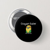 Crayon Eater Funny Fps Video Gamer Term Game Tanky Button (Vorne & Hinten)