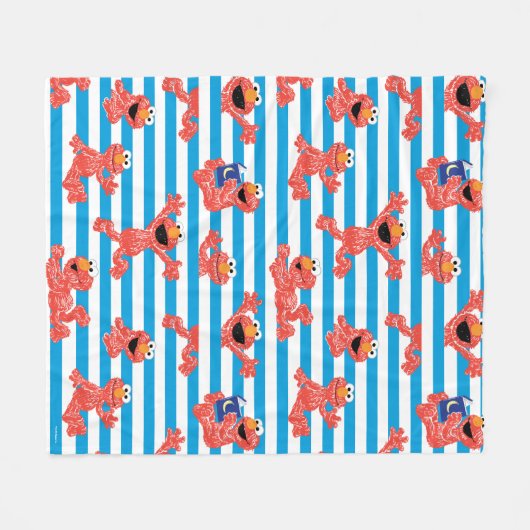 Crayon Elmo Stripe Muster Fleecedecke (Vorderseite (Horizontal))