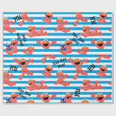 Crayon Elmo Stripe Muster Geschenkpapier (Flach)