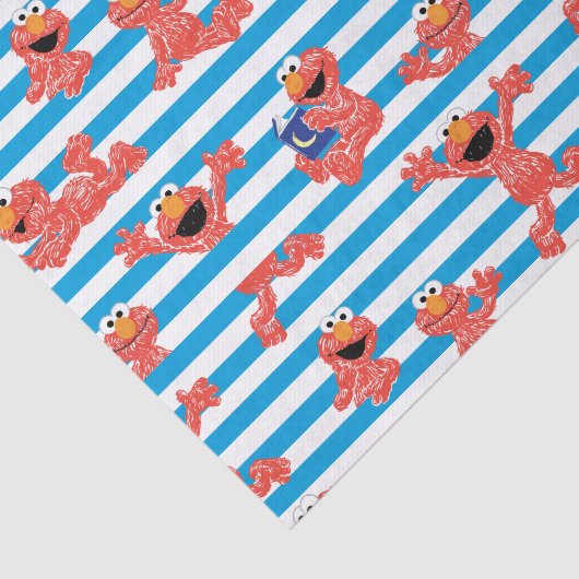 Crayon Elmo Stripe Muster Seidenpapier (Ausschnitt)