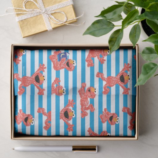 Crayon Elmo Stripe Muster Seidenpapier (Geschenk)