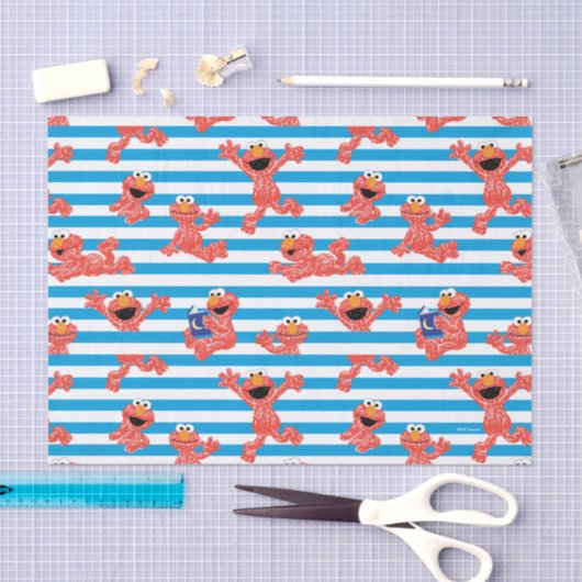 Crayon Elmo Stripe Muster Seidenpapier (Handwerk)