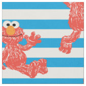 Crayon Elmo Stripe Muster Stoff (Nahaufnahme)