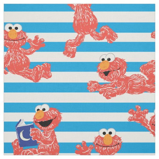 Crayon Elmo Stripe Muster Stoff (Muster)