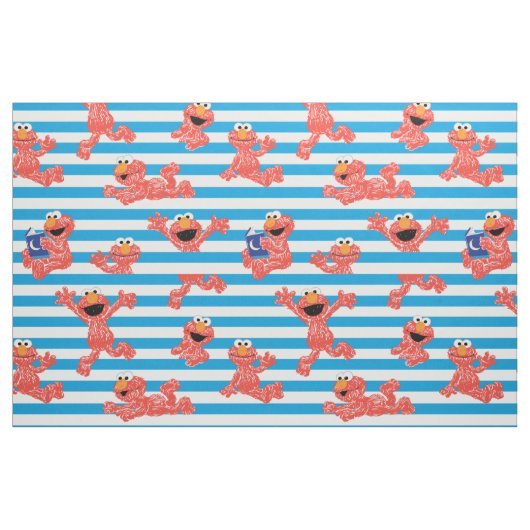 Crayon Elmo Stripe Muster Stoff (Fat Quarter (45,7 x 55,9 cm))