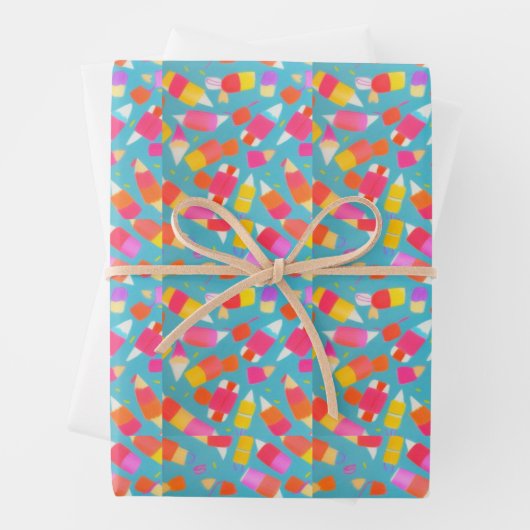 Crayon Explosion Geschenkpapier Set (Beispiel)