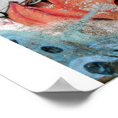 Crayon Face Graffiti Poster (Ecke)