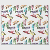 Crayon-Farben Geschenkpapier (Flach)