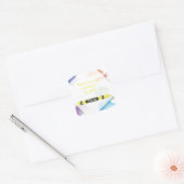 Crayon Favor Sticker | Gelb (Umschlag)