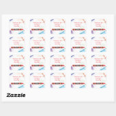 Crayon Favor Sticker | Rot (Blatt)