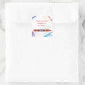 Crayon Favor Sticker | Rot (Tasche)