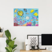 Crayon Fish #4 - Poster (Heimbüro)