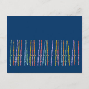 Crayon Flutes Postkarte