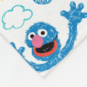 Crayon Grover Sunshine Pattern Fleecedecke (Ecke)