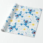 Crayon Grover Sunshine Pattern Geschenkpapier (Ungerollt)