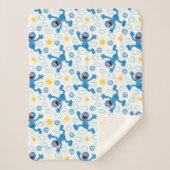 Crayon Grover Sunshine Pattern Sherpadecke (Vorderseite)