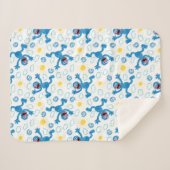 Crayon Grover Sunshine Pattern Sherpadecke (Vorderseite (Horizontal))