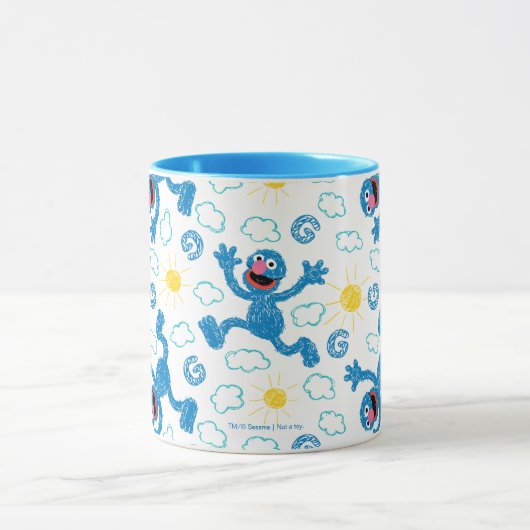 Crayon Grover Sunshine Pattern Tasse (Zentrum)