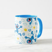 Crayon Grover Sunshine Pattern Tasse (VorderseiteRechts)