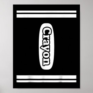 Crayon Halloween Costume Poster