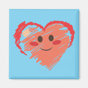 Crayon-Herz Magnet