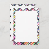 Crayon Jamboree Blank Einladung Template (Vorne/Hinten)