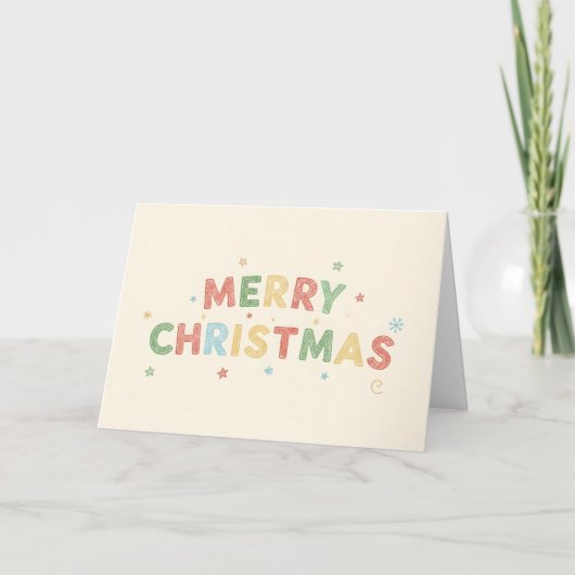 Crayon Kids Script Frohe Weihnachten (Vorderseite)