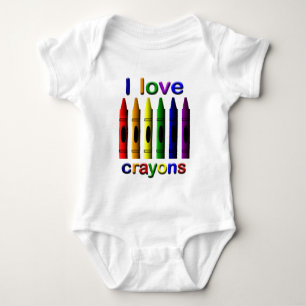 Crayon Liebe Crayons Säugling Strampler